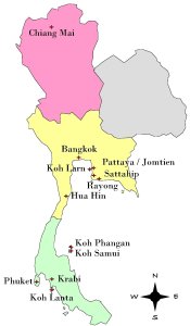 Map of Thailand